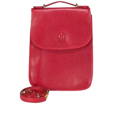 Mark Cross - Red Pebbled Leather Crossbody Bag