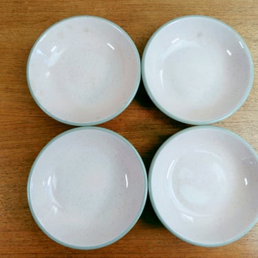 Harkerware (4) Fruit Dessert Bowls | Shell Pink | Harker Pottery OH | 50s 