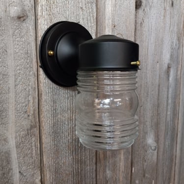 Jelly Jar Outdoor Sconce