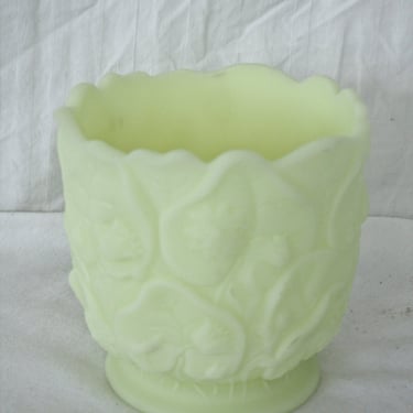 Lemon Custard Satin Jardiniere 