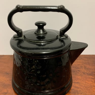 1960s McCoy Ceramic “Tea Kettle” Cookie Jar 