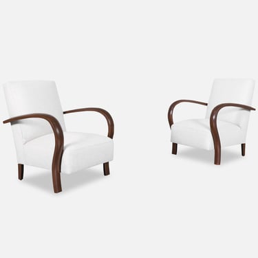 Vintage Art Deco Lounge Chairs Attributed to Jindrich Halabala