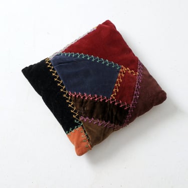 antique crazy quilt throw pillow 