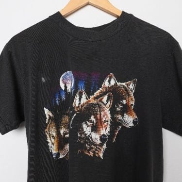 vintage 1990s ALASKA husky dawg and MOON cotton t-shirt -- size medium t-shirt 