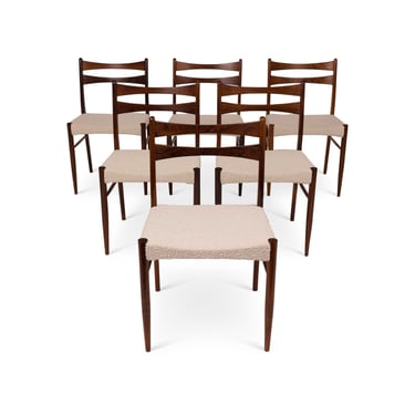 1960s Vintage Rosewood Dining Chairs - Set of Six 