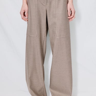 Houndstooth Suiting Simple Pant