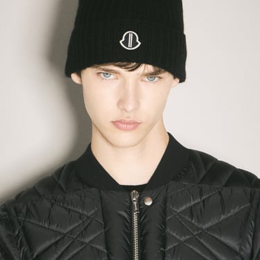 Moncler X Rick Owens Men Wool And Cashmere Benie Hat