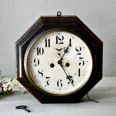 Antique Wall Clock Junghans Wooden Ship Clock 