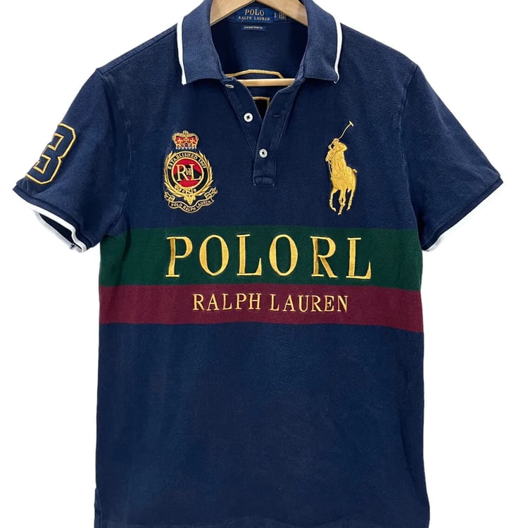 トップス Ralph Lauren Big Pony Rugby Shirt 90sY2K Polo Ralph Lauren Black Big Polo Pony Rugby Shirt | Harrods US
