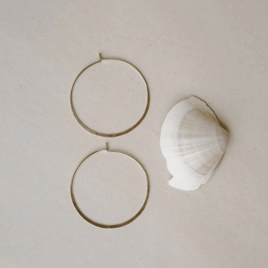 SATOMI STUDIO | Hammered Hoop Earrings