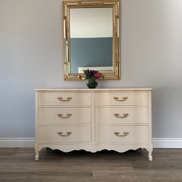 slim fit dress slacks White and Gilt Gold Decorated Louis XV Style Bombe Dresser Carrara Mar