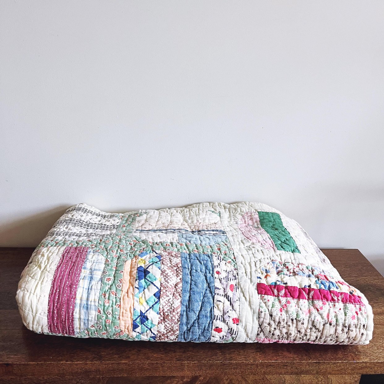 Vintage 1930s Patchwork Feed Sack Quilt | The Distillery Vintage ...