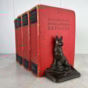 Encyclopedic Dictionary Complete 4 volume set 1965 Bruguer Barcelona Diccionario Enciclopédico Bruguera Collectible Books Shelf Decor Gift 