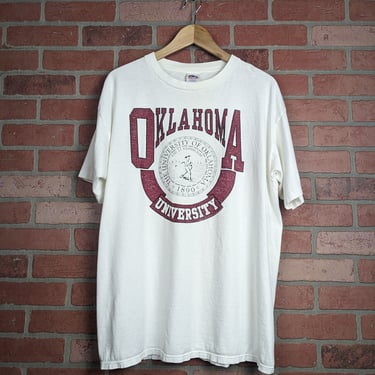 Vintage 90s NCAA Oklahoma Univeristy OU ORIGINAL Sports Tee - Extra Large 