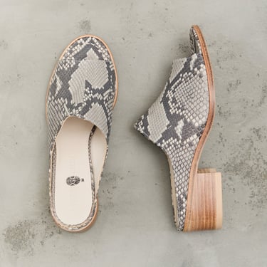 Petrosolaum Sabot Sandals, Python