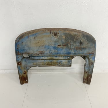 Salvaged Art Industrial Blue Oxidized Metal Piece Beautiful Tarnished Distress 