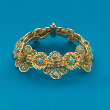 Persian Turqoiuse Cannetille Bracelet