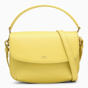 A.P.C. Sarah Yellow Leather Shoulder Bag Women