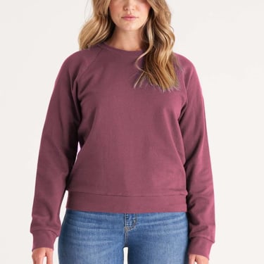 The Standard Stitch The Raglan Sweatshirt - Plum