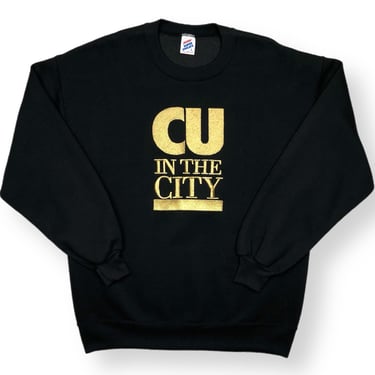 Vintage 90s University of Colorado “CU In The City” Embroidered Made in USA Crewneck Sweatshirt Pullover Size Large/XL 