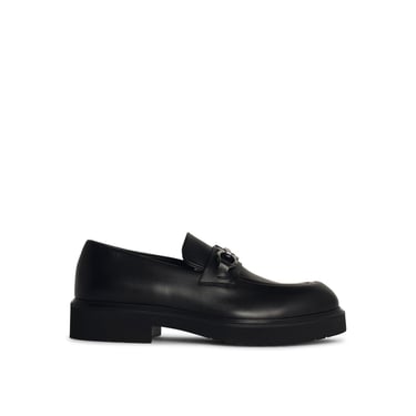 Salvatore Ferragamo 'Fiorello' Black Leather Loafers Men