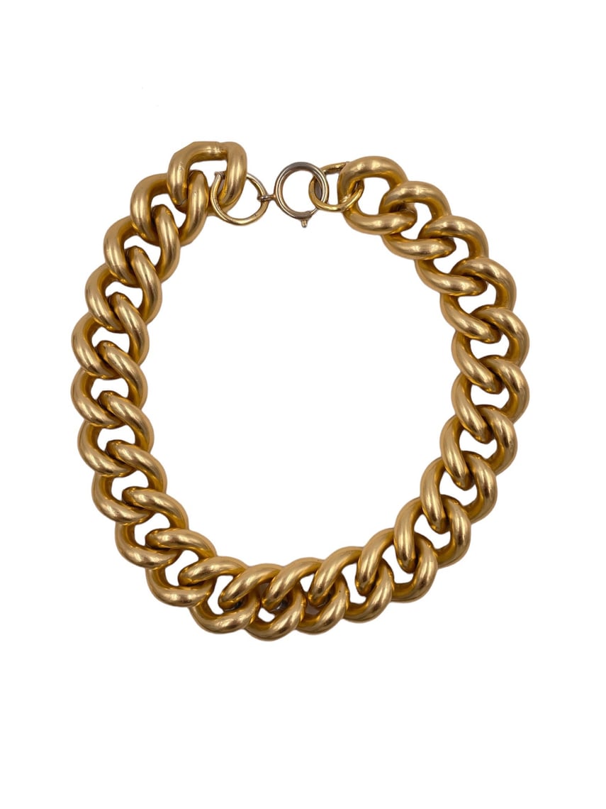 Matte Gold Chain Link Necklace | The Kit Vintage | Los Angeles, CA