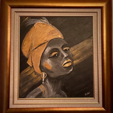 ‘Princess in gold’ original painting