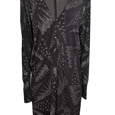 Isabel Marant - Black w/ Silver & Black Sparkle Detail Shift Dress Sz 6