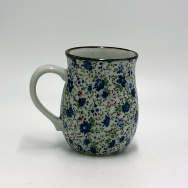 vintage Otagiri blue floral coffee mug made in Japan 