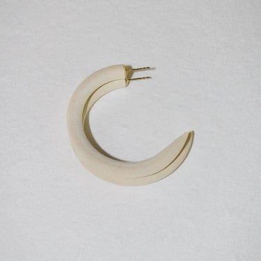 Binky and Lulu - Small Hoop -Ivory