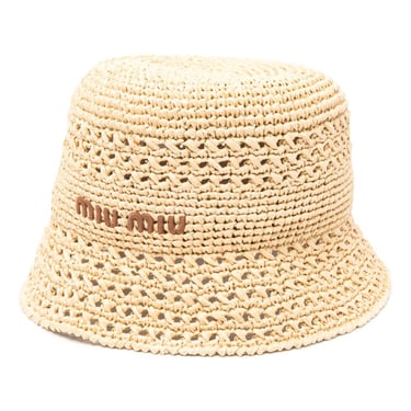 Miu Miu Women Crochet Bucket Hat