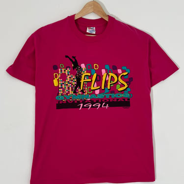 Vintage 1994 Flips Gymnastics T-Shirt Sz. XL