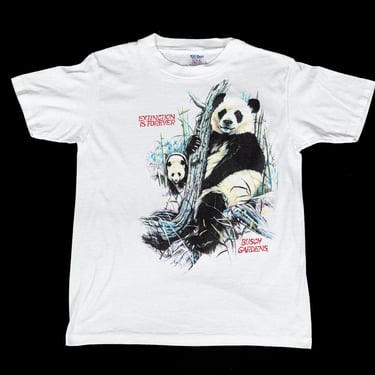 90s Panda Bear "Extinction Is Forever" T Shirt - Men's Medium, Women's Large | Vintage Busch Gardens Endangered Species Graphic Animal Tee 