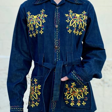 Mariposa 60's Denim Embroidered Jacket