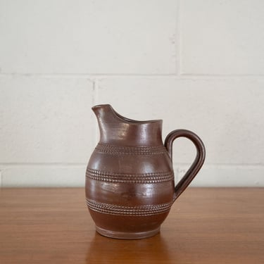 vintage french stoneware pitcher iii