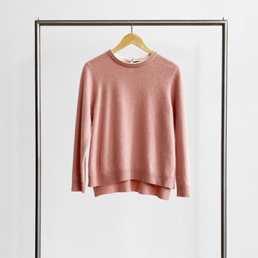 Pink Cashmere High Low Hem Sweater