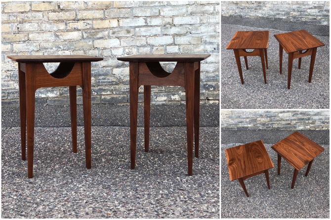 Made In Mn Walnut Accent Tables 