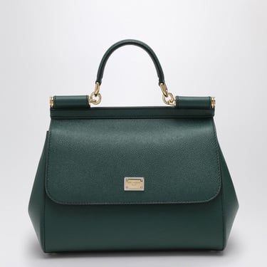 Dolce&Gabbana Large Dark Green Sicily Hand Bag Women