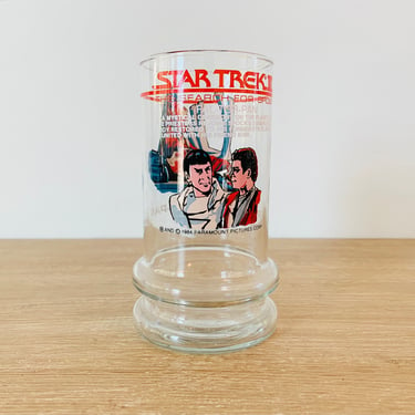 Vintage 1984 Star Trek III The Search For Spock Taco Bell Promotional Glass Fal-Tor-Pan 