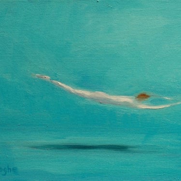 Swimmer-Pool-Original Artwork-Giclee-Archival Print-Nude Female-Oil Painting-Impressionism-Diver-Fine Art-Erotic-Sensual-Angela Ooghe 