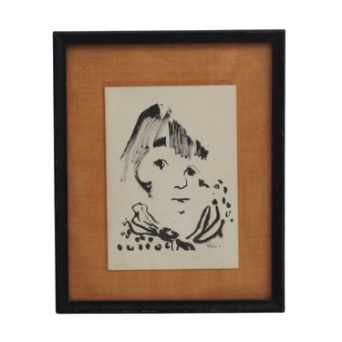 Portrait of a Young Girl' Print, 1965 