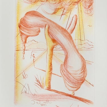 Salvador Dalí (After), Soft Telephone (Color), Etching 