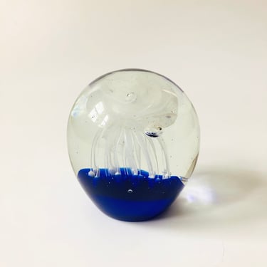 Vintage Art Glass Jellyfish 