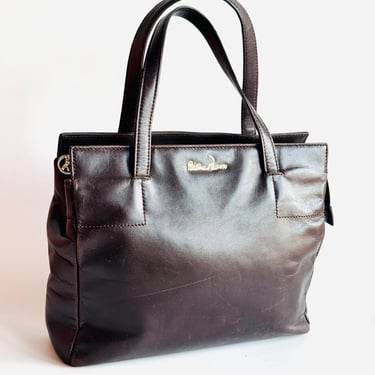 80’s OLD COACH TOTE BAG Used 80s Old Coach Leather Tote Bag Black USA (Distressed