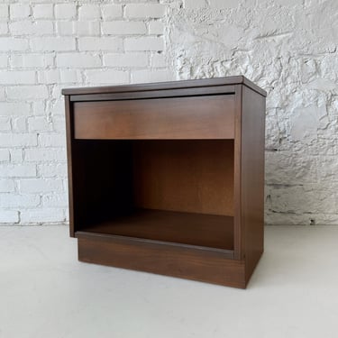 Walnut Platform Nightstand