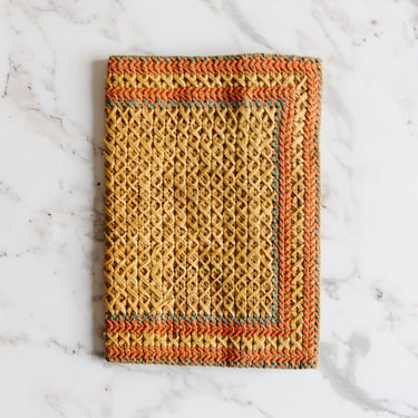 midcentury French woven book jacket