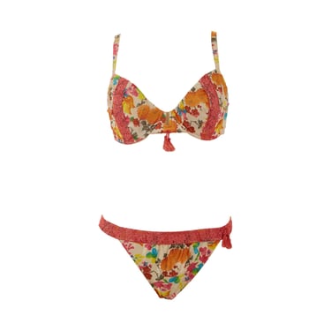 Dior Multicolor Floral Print Lingerie Set