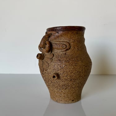 Mid-century Organic Artistic Studio Pottery Vase 