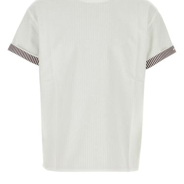 Bottega Veneta Men White Cotton T-Shirt