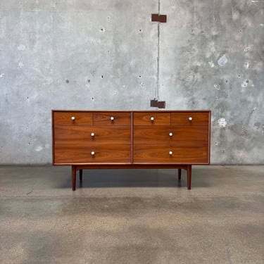 8 Drawer Walnut Dresser by Kipp Stewart for Drexel